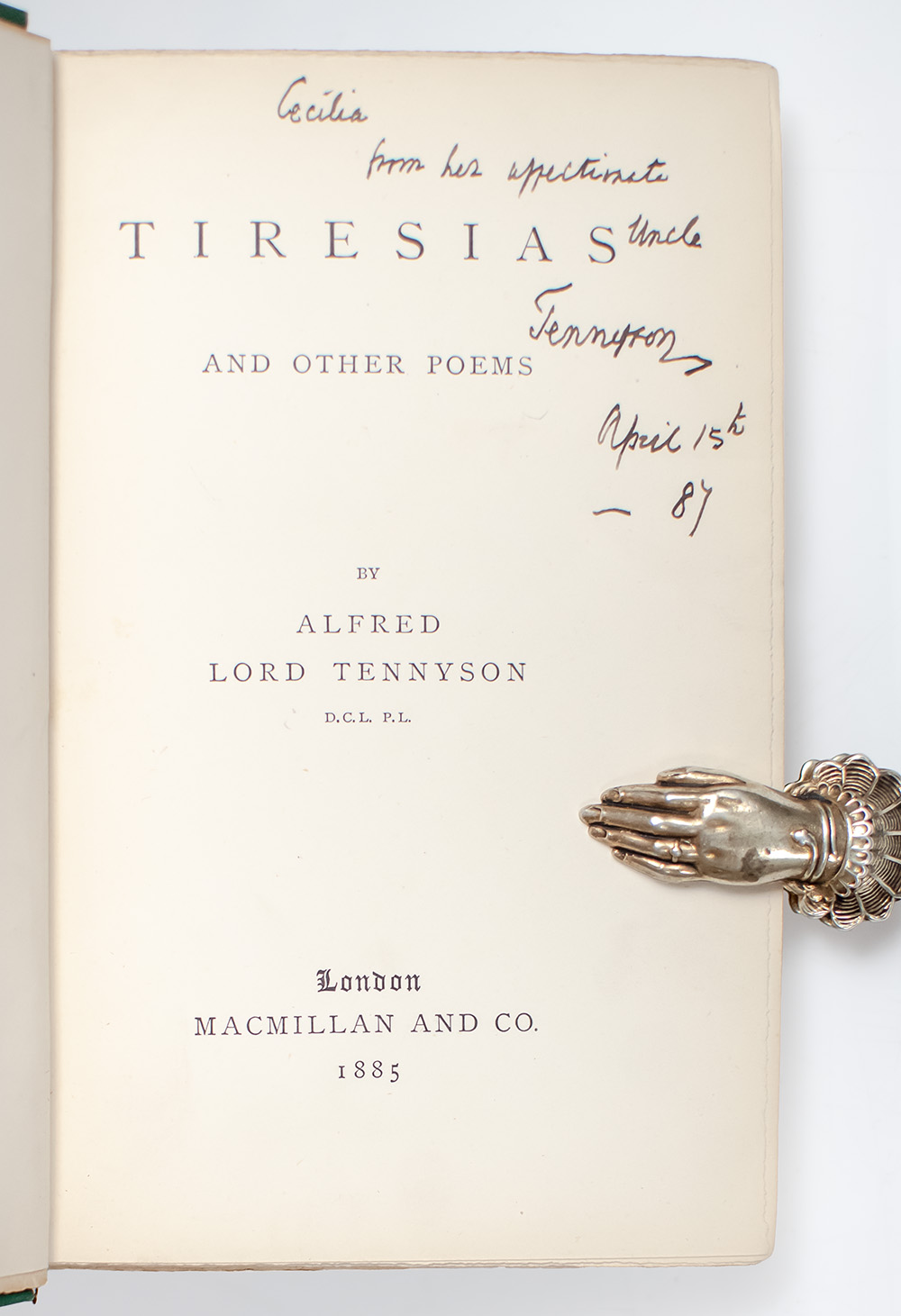 Tiresias and Other Poems.