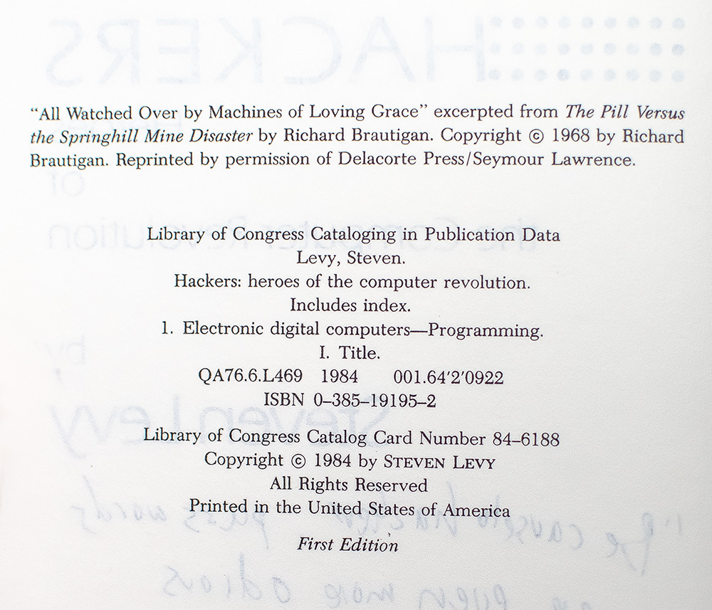Hackers: Heroes of the Computer Revolution.