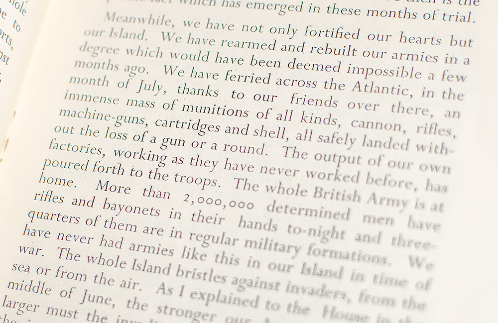 A Speech by The Prime Minister The Right Honourable Winston Churchill in the House of Commons August 20th, 1940.