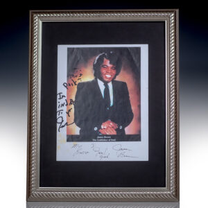 Portrait of James Brown.