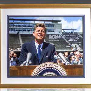 Charlie Duke Signed John F. Kennedy Photograph.