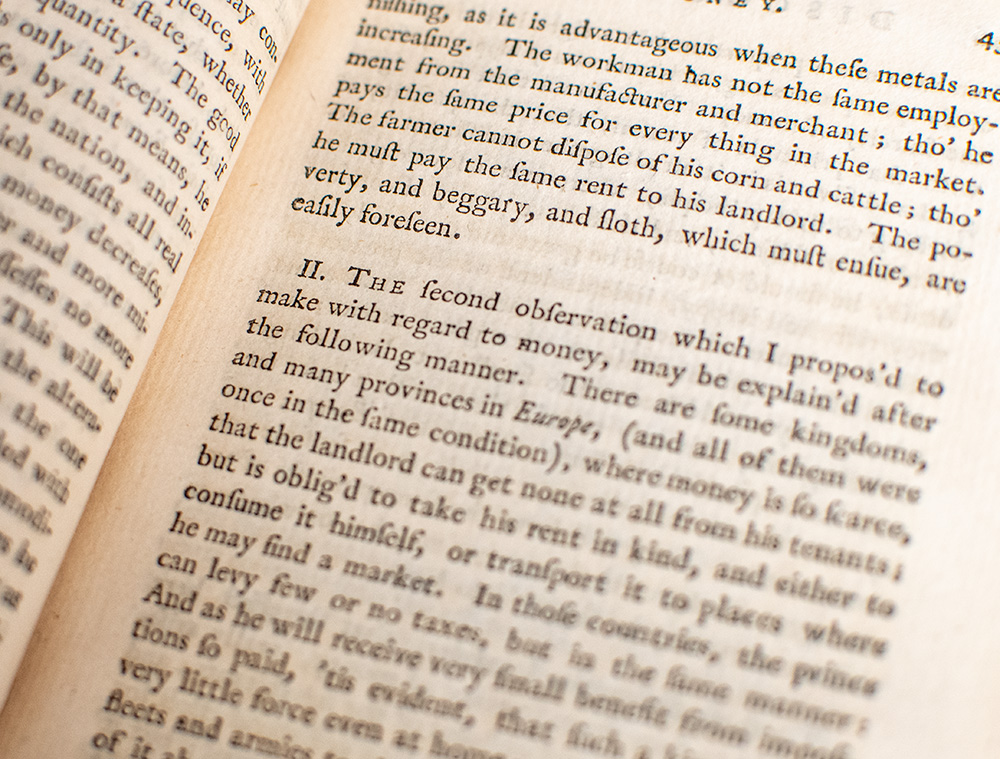 Essays and Treatises on Several Subjects: Containing Political Discourses.
