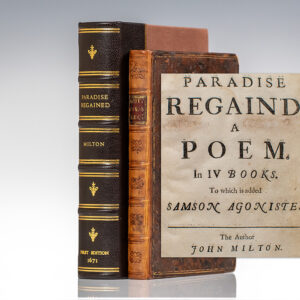Paradise Regain'd. A Poem. In IV Books