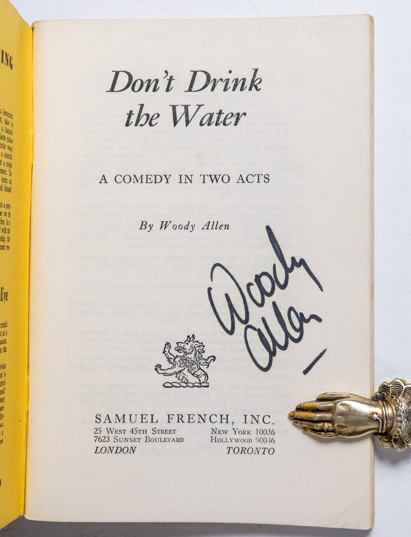 Don't Drink the Water.