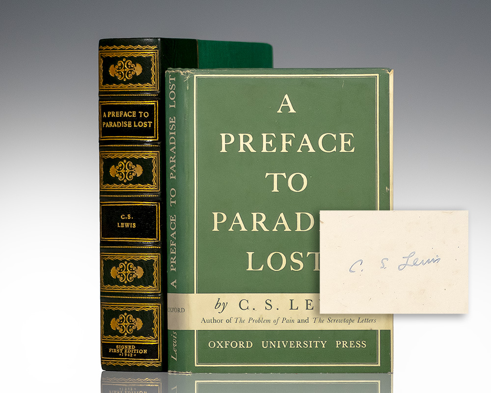 A Preface to Paradise Lost.