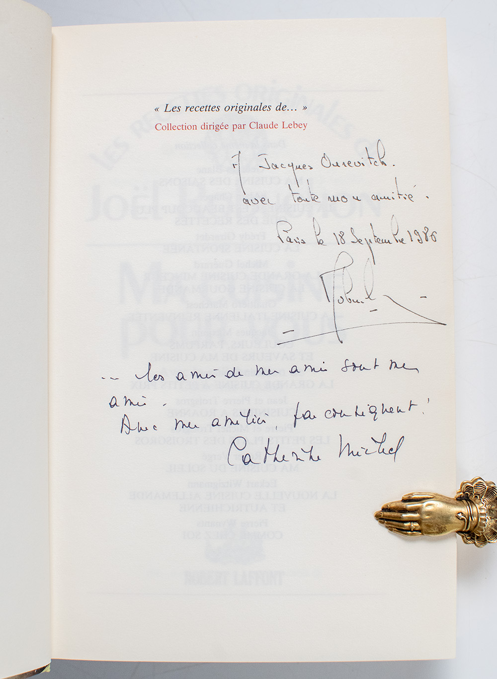 Ma Cuisine Pour Vous: Les Recettes Originales de Joël Robuchon.