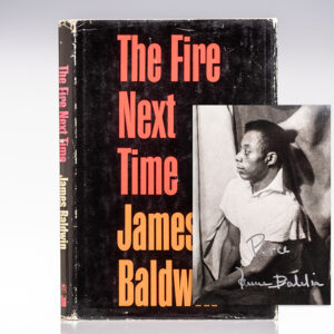 The Fire Next Time. [with] James Baldwin Signed Postcard.