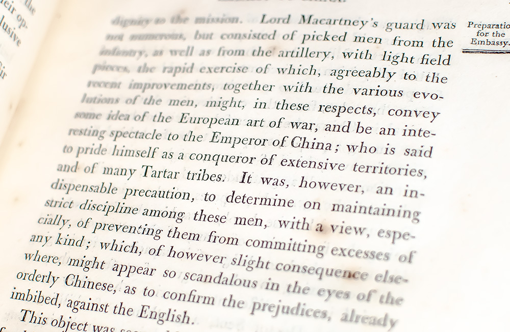 An Authentic Account of an Embassy from the King of Great Britain to the Emperor of China; Including Cursory Observations Made, and Information Obtained, In Travelling Through That Ancient Empire, and a Small Part of Chinese Tartary.