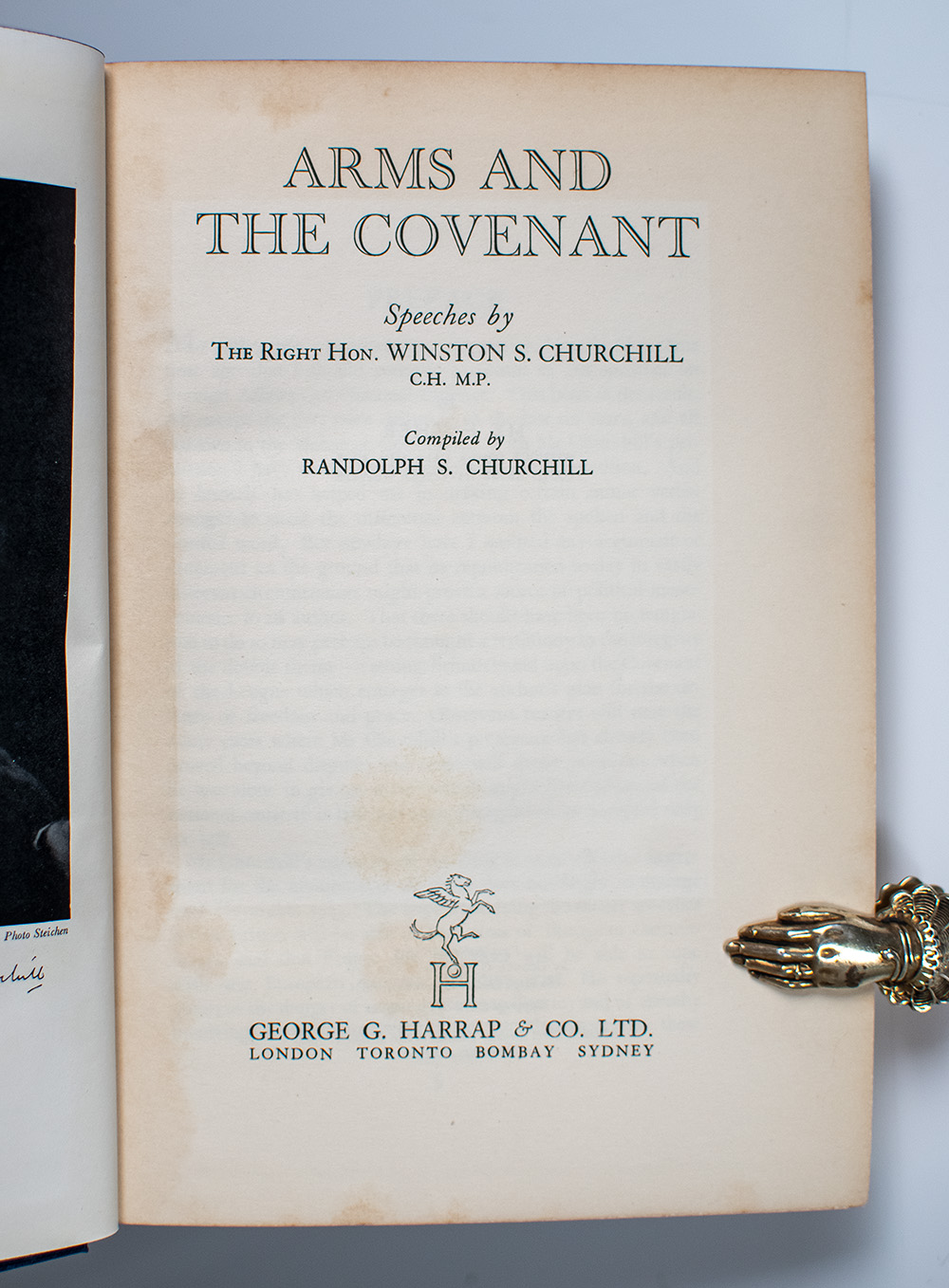 Arms and the Covenant. Speeches by The Right Hon. Winston S. Churchill. Compiled by Randolph S. Churchill.