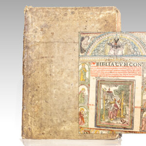 Biblia Cum Concordantiis Veteris et Novi Testamenti. [The Bible with Concordances of the Old and New Testaments]. [Jerome's Latin Vulgate].