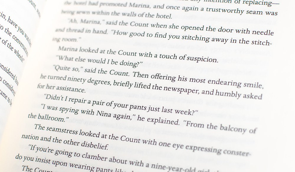 A Gentleman in Moscow.