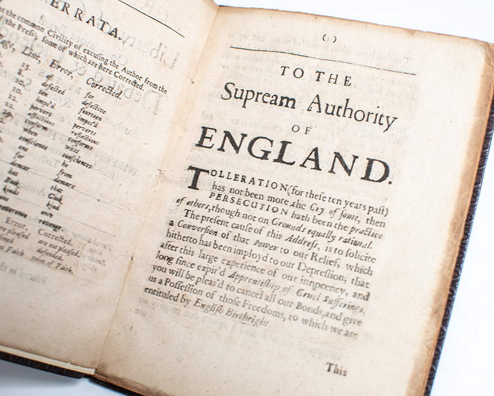The Great Case of Liberty of Conscience Once More Briefly Debated & Defended, by the Authority of Reason, Scripture, and Antiquity.