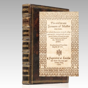Two and twentie Sermons of Maister John Calvin. In which Sermons is most religiously handled, the hundredth and nineteenth Psalme of David, by eight verses aparte according to the Hebrewe alphabet.
