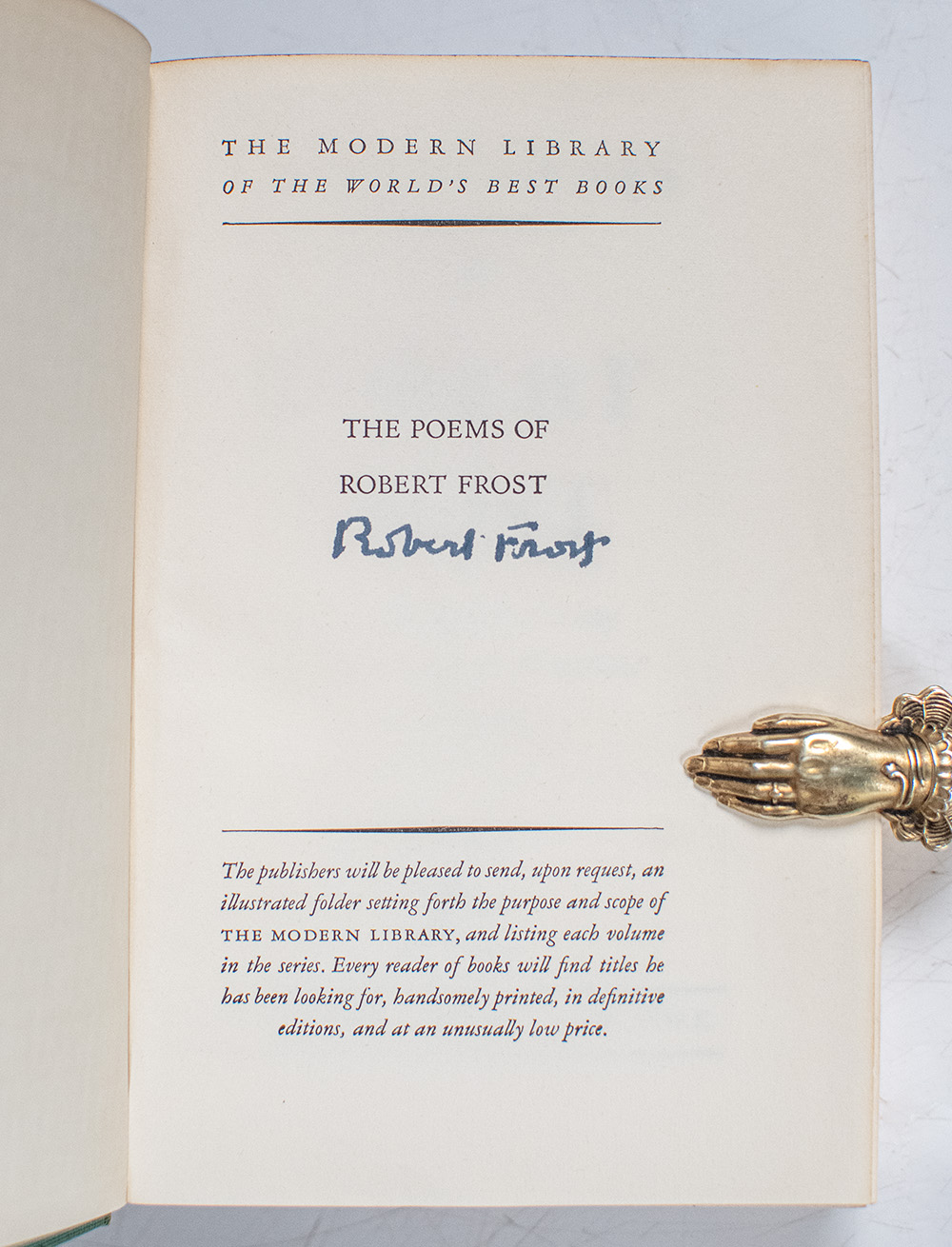 Poems of Robert Frost.