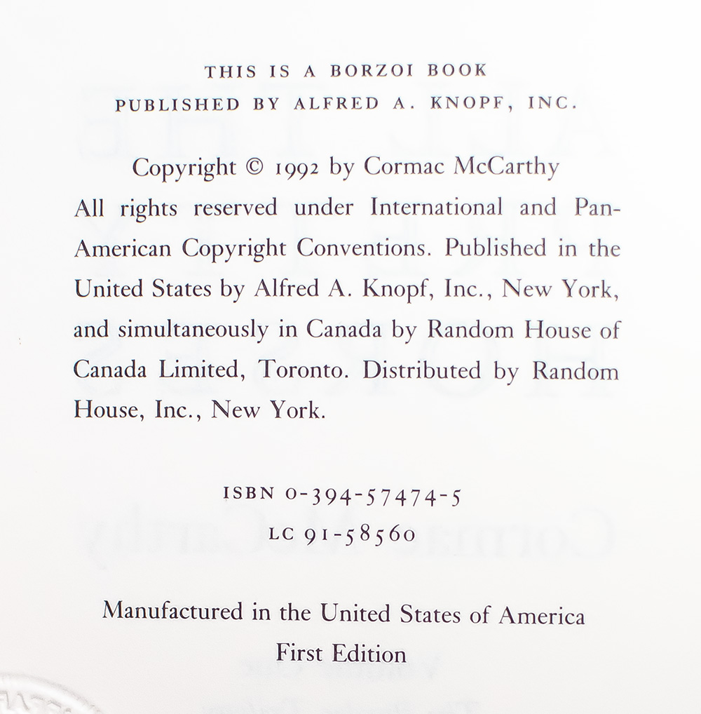 All the Pretty Horses.