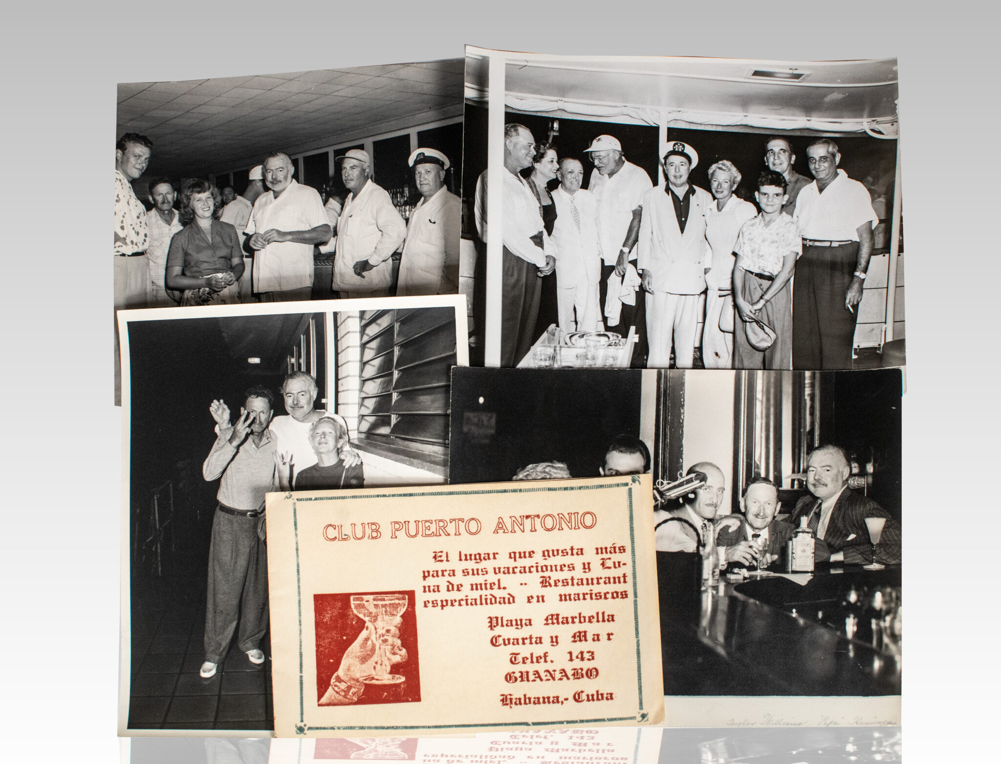 Ernest Hemingway, Mary Hemingway, and Taylor Williams Photograph Collection.