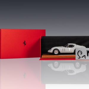 Ferrari model car in display case