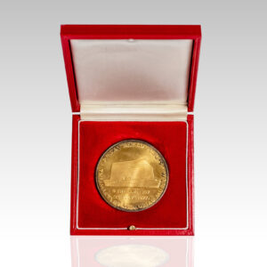 Commemorative Medal Gifted by King Hussein I of Jordan to President Gerald R. Ford.