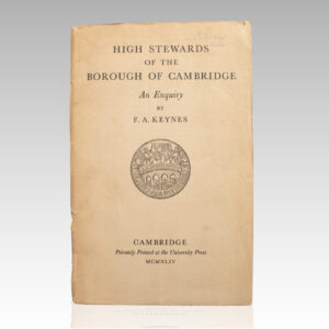 High Stewards of the Borough of Cambridge: An Enquiry.