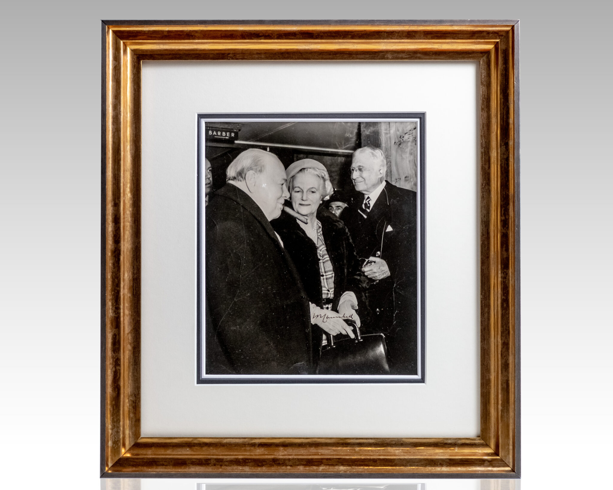 Winston Churchill Signed Photograph.