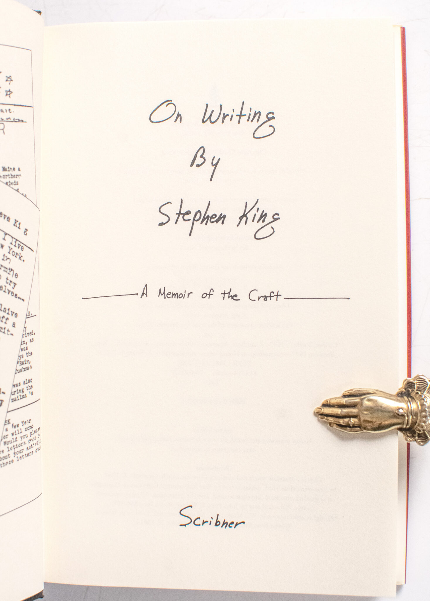 On Writing: A Memoir of the Craft.