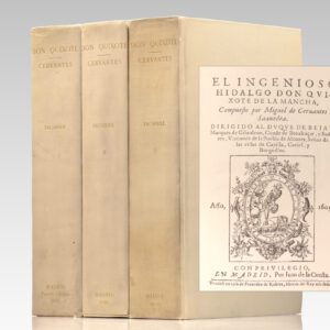 El Ingenioso Hidalgo Don Quixote de la Mancha, Compuesto por Miguel de Cervantes Saavedra. [The History of Don Quixote].