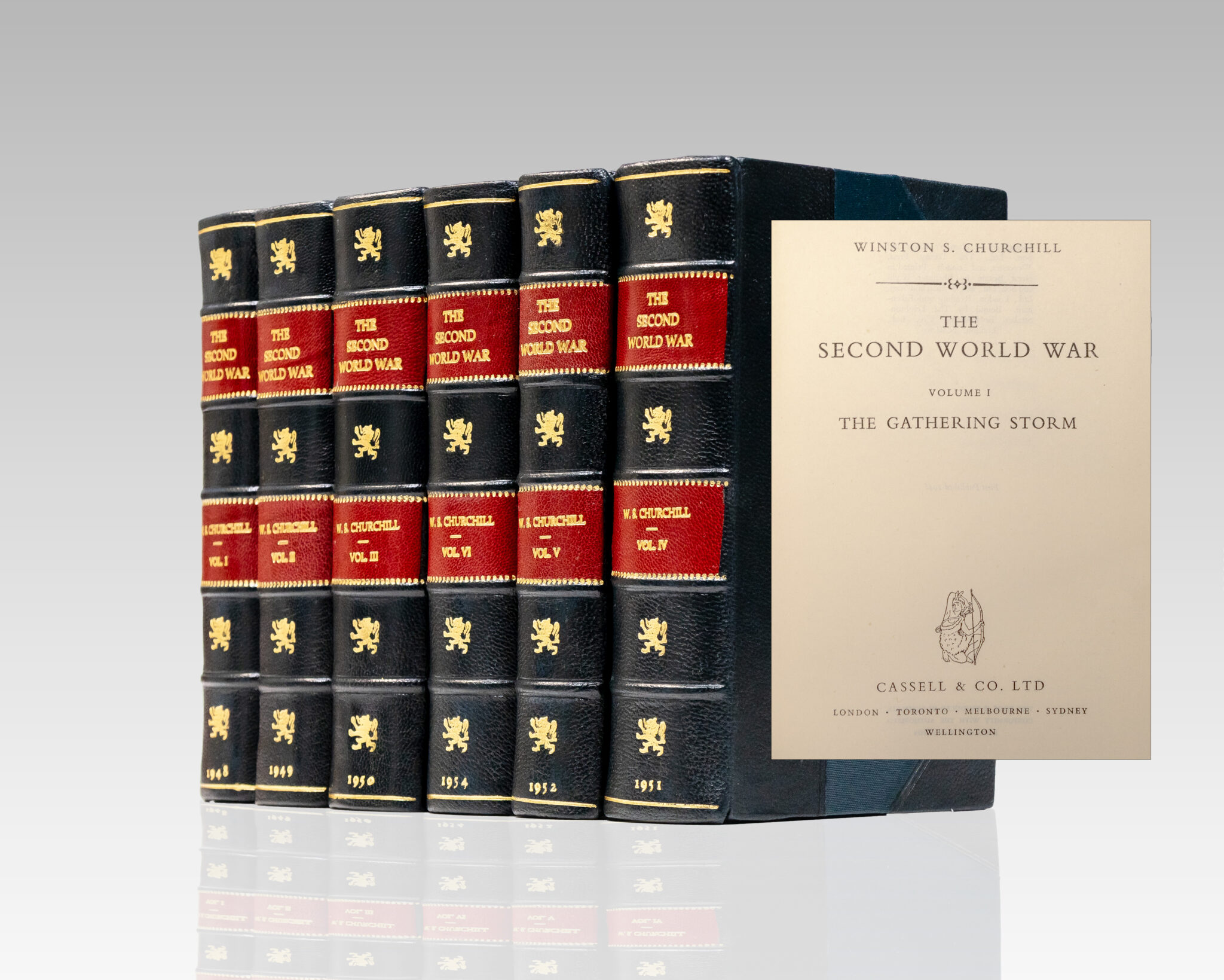 The Second World War: The Gathering Storm; Their Finest Hour; The Grand Alliance; The Hinge of Fate; Closing the Ring; Triumph and Tragedy.