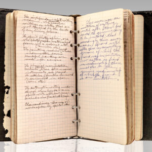 Oscar Teale Signed Houdini Contract Draft, Personal Notebook, and Harper & Brothers Editorial Letter To Harry Houdini.
