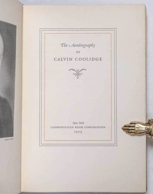 The Autobiography of Calvin Coolidge.