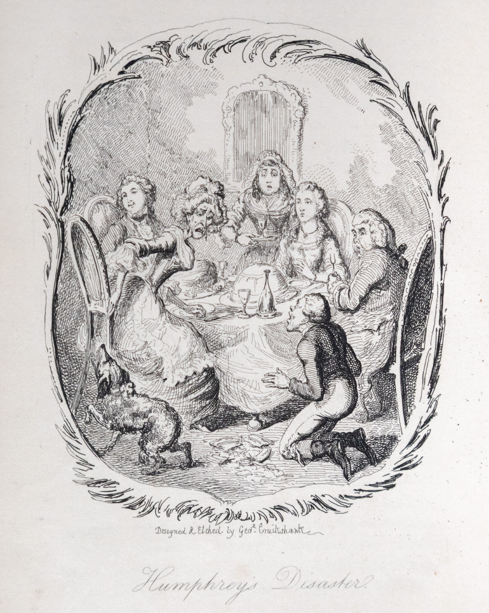 Illustrations of Smollett, Fielding and Goldsmith, in a Series of Forty-One Plates, Designed and Engraved by George Cruikshank.