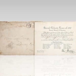 Benjamin Strong Signed Second Liberty Loan of 1917.