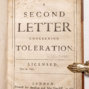 A Second Letter Concerning Toleration.