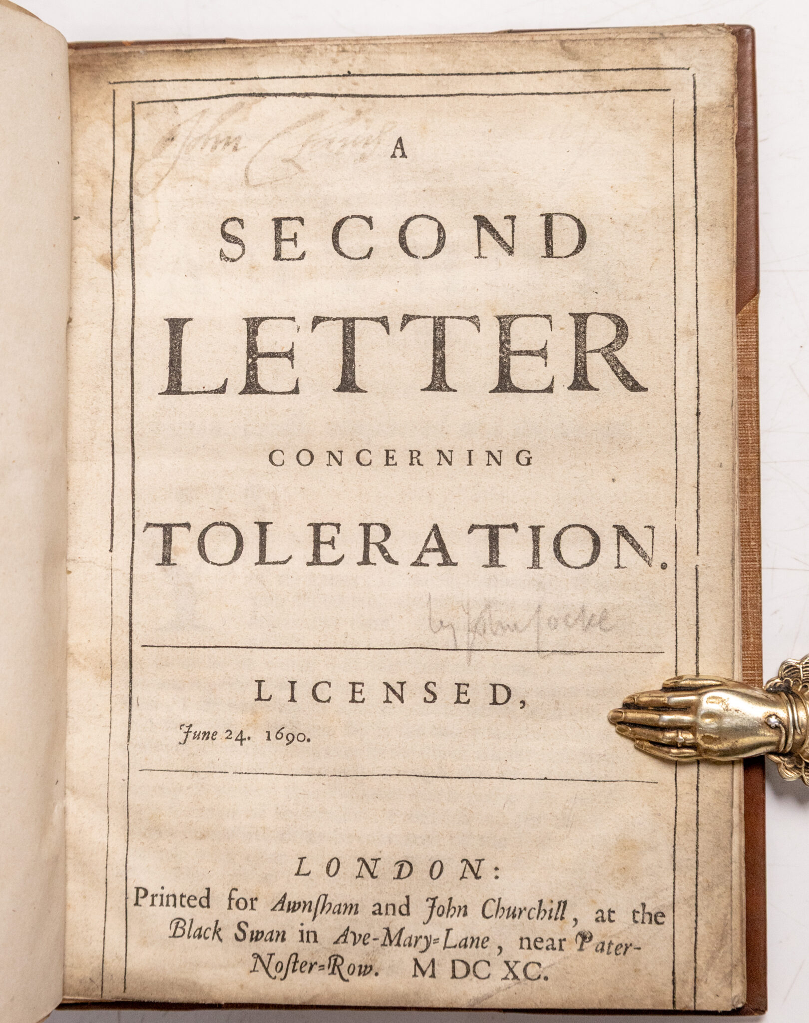 A Second Letter Concerning Toleration.