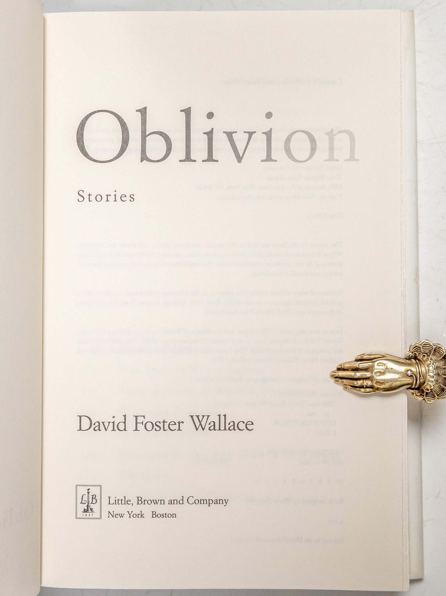 Oblivion: Stories.