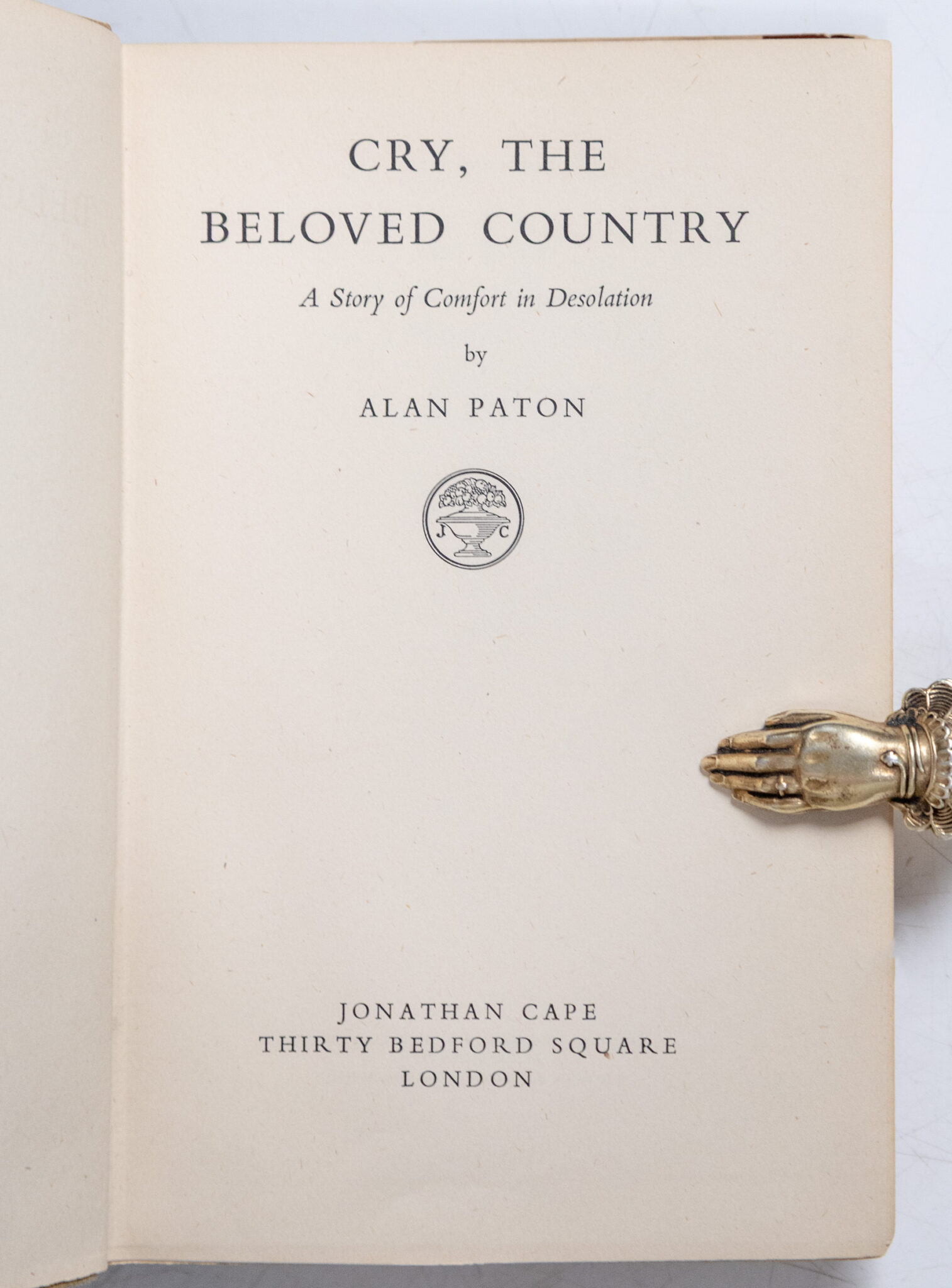 Cry, the Beloved Country: A Story of Comfort in Desolation.