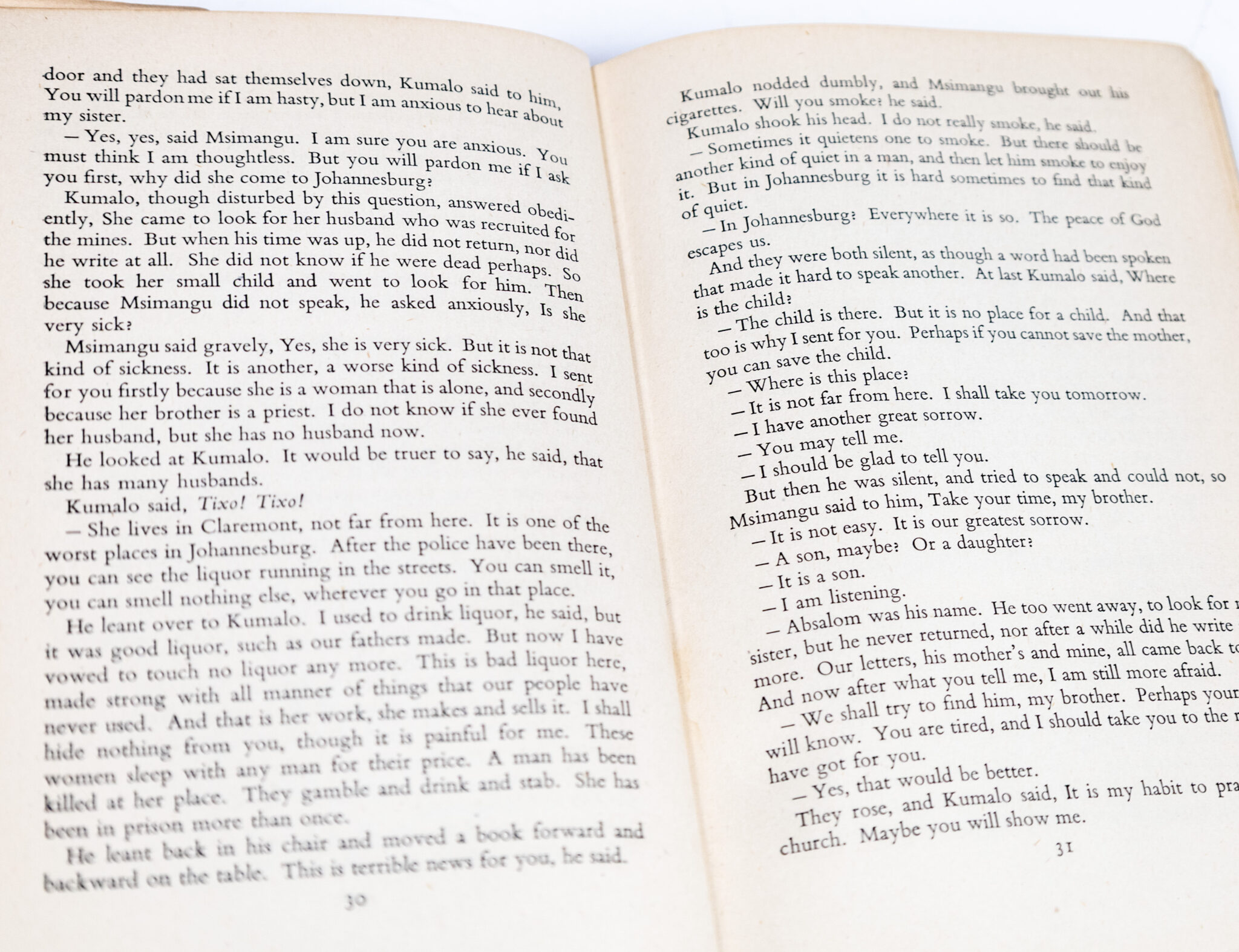 Cry, the Beloved Country: A Story of Comfort in Desolation.