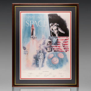 Naval Aviation in Space Signed Print.