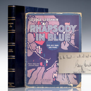 George Gershwin Signed Rhapsody in Blue Piano Score.