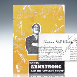Louis Armstrong Group Signed Concert Program.
