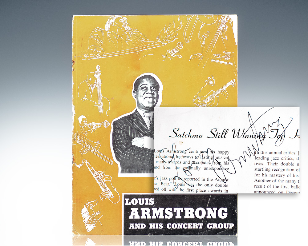 Louis Armstrong Group Signed Concert Program.