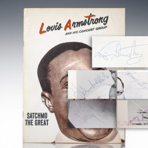 Louis Armstrong Signed Program.