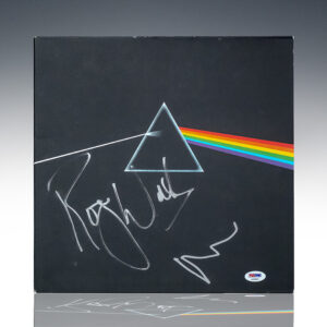 Pink Floyd: Roger Waters and Nick Mason Signed Dark Side of the Moon Album Cover.