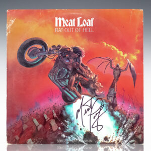 Meat Loaf Signed Bat Out of Hell Album.