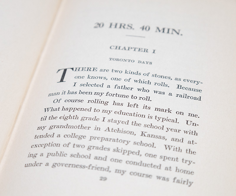 20 Hrs. 40 Min. Our Flight in the Friendship: The American Girl, First Across the Atlantic by Air, Tells Her Story.