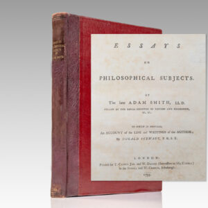 Essays on Philosophical Subjects... To Which Is Prefixed, an Account of the Life and Writings of the Author by Dugald Stewart.