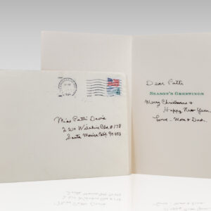 Ronald Reagan Inscribed Christmas Card to His Daughter Patti Davis.