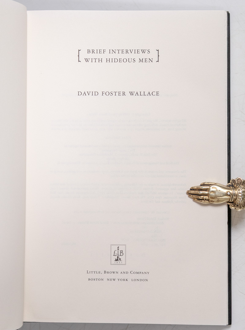 Brief Interviews With Hideous Men.