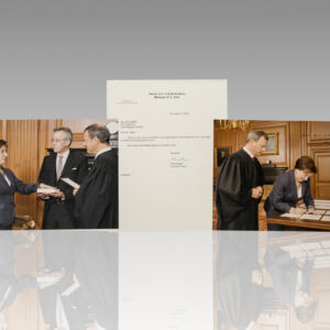 Elena Kagan Collection of Signed Photographs and Typed Letter Signed.