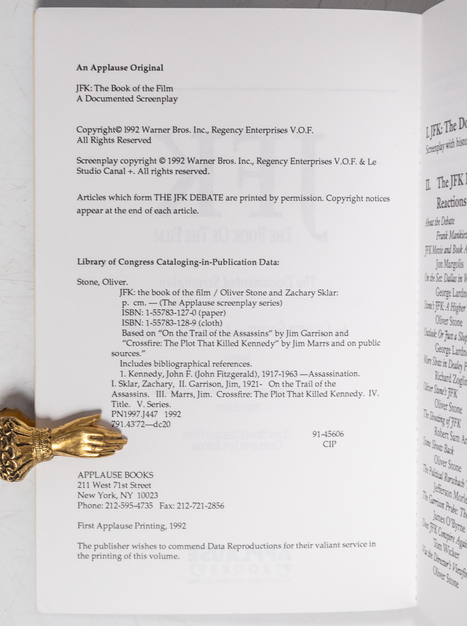 JFK: The Documented Screenplay.