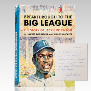 Breakthrough to the Big League: The Story of Jackie Robinson.